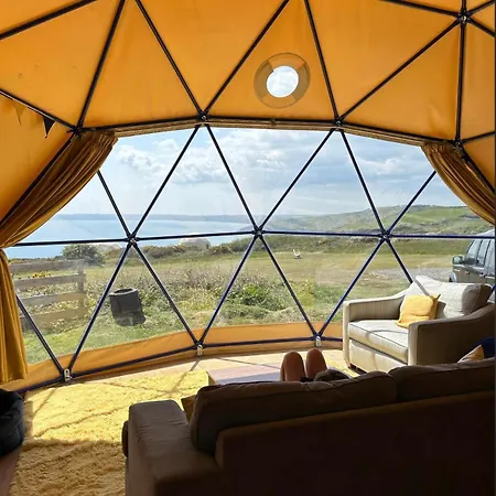 Geodome With Sea Views Near Pendine Villa Exterior photo