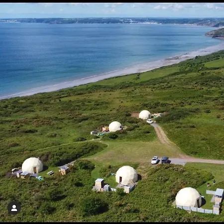 Geodome With Sea Views Near Pendine Villa Exterior photo